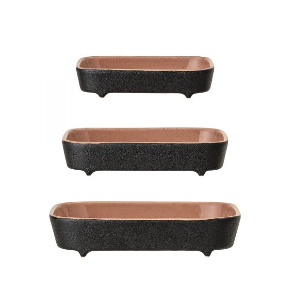 BLO-82043060 Sienna keramičke posude 12x2,5x8,5/14,5x3x10/17x3,5x12, set 3/1