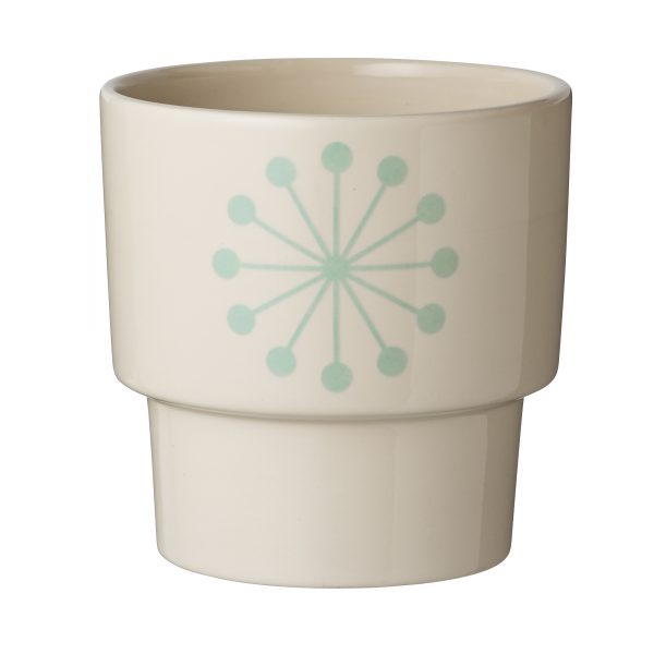 BLO-75500017 Keramička posuda za cvijeće, bijela, O12,5x13 cm