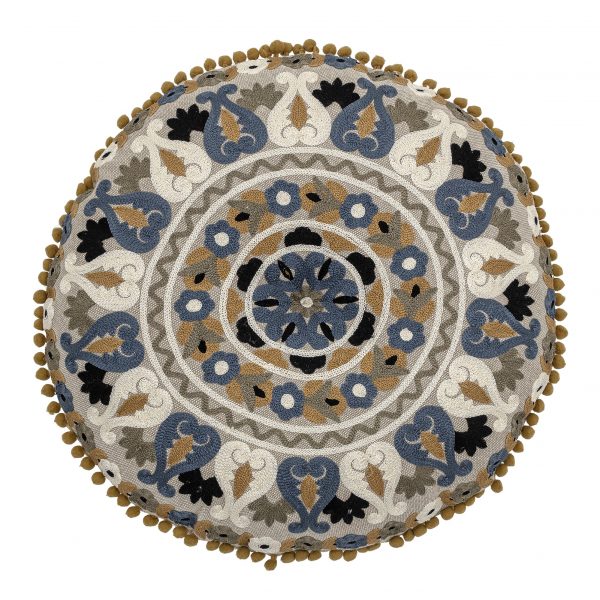 BLO-82049446 Jastuk, plavi, O40x10 cm