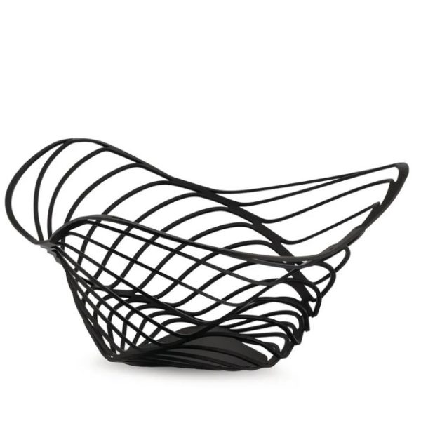 ALESSI-ACO04/12 B "TRINITY" košara za citruse 12, crna