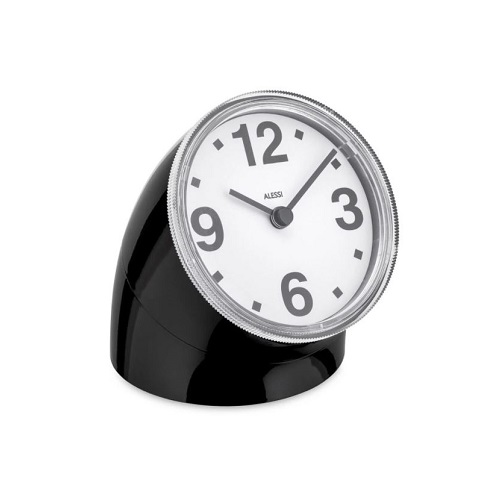 066115 ALESSI-01 B "CRONOTIME" stolni sat, crni - Slika 1