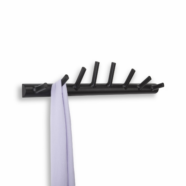 318205-040_HELIX_HOOK_BLACK_PROP_01-600x600 UMBRA-318205-040 HELIX MULTI VJEŠALICA ZA ZID CRNA - Slika 1
