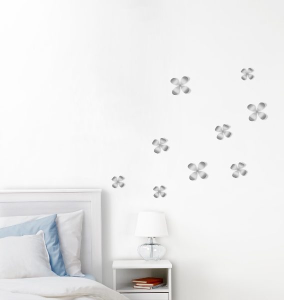 UMBRA-470788-410 METAL WALLFLOWER ZIDNI UKRAS/9 KOM NIKL