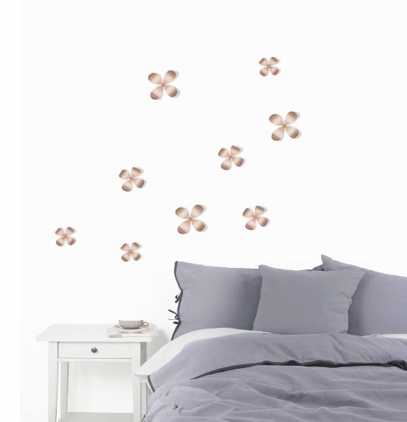 UMBRA-470788-880 METAL WALLFLOWER ZIDNI UKRAS/9 KOM BAKAR