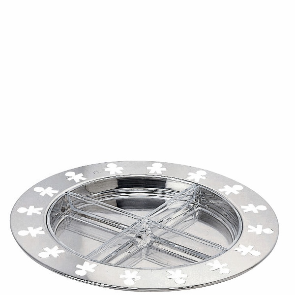 AKK33-600x600 ALESSI-AKK33 "GIROTONDO" TANJUR ZA PREDJELO INOKS/STAKLO - Slika 1