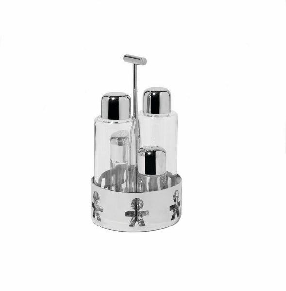 ALESSI-AKK73 "GIROTONDO" SET ULJE OCAT SOL PAPAR 5/1