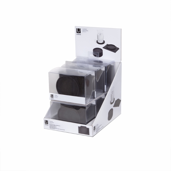 Candid-coasters-480445-040-600x600 UMBRA-480445-040 CANDID SET PODMETAČA 6/1 CRNI - Slika 1