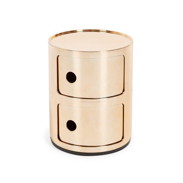 Componibili, 2 elements with tray, metallised, copper