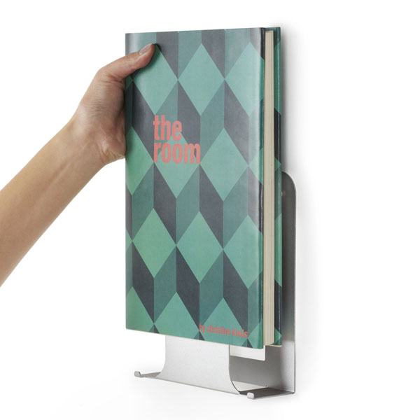 conceal-vertical-book-display3 UMBRA-330630-410 CONCEAL VERTICAL, POLICA ZA KNJIGE, NIKL - Slika 1