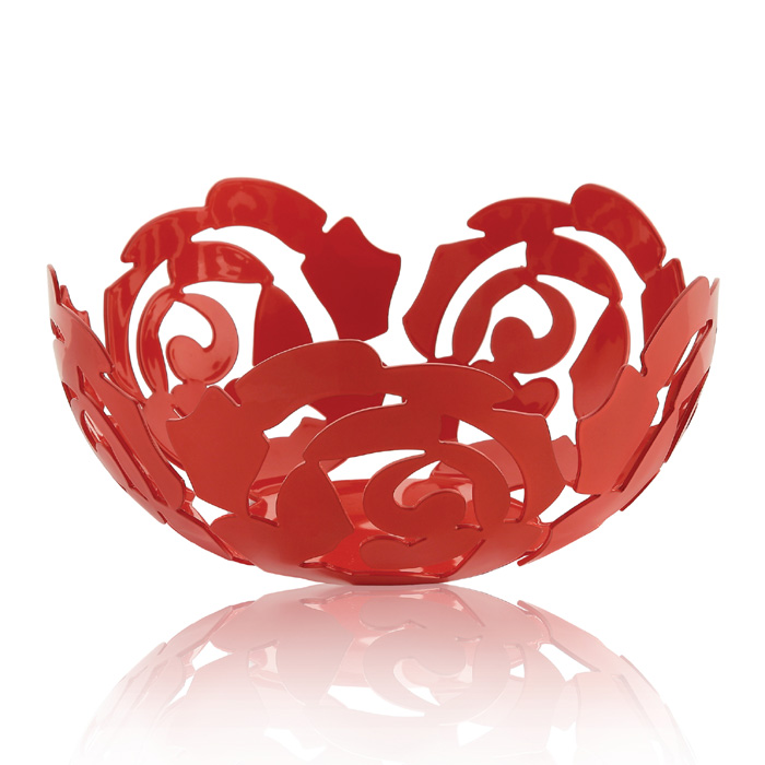 esi15-21-r ALESSI-ESI15/21 R "LA ROSA" ZDJELA ZA VOĆE CRVENA - Slika 1