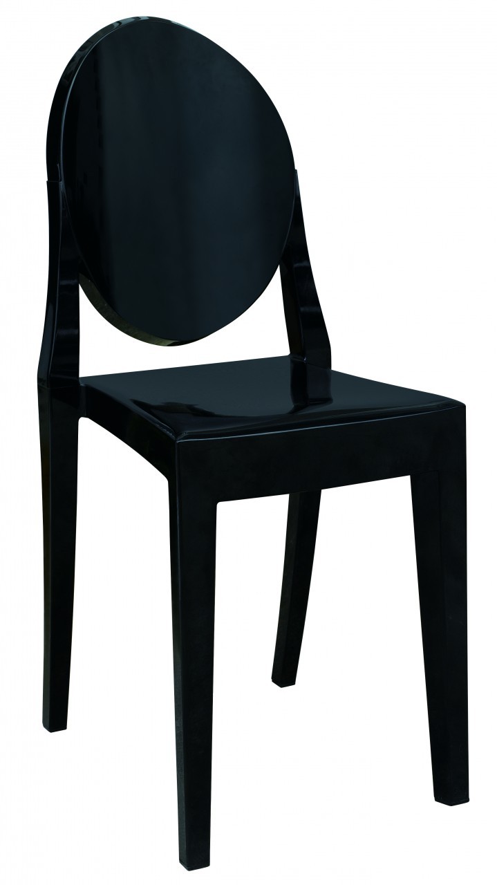 Victoria Ghost, chair, mat, glossy black Home Sweet Home