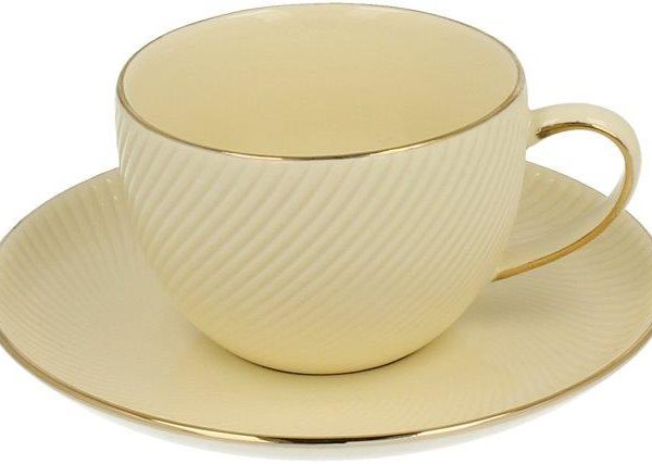 DUO-5907666515655 ŠALICA PORCULAN SA TANJURIĆEM BASKET  240ML