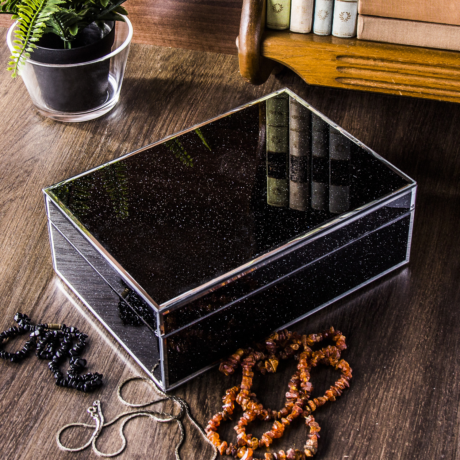 052953 DUO-5902693900870 KUTIJA ZA NAKIT BLACK 24,5 cm - Slika 1