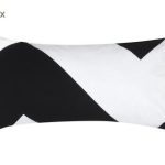 DEL6ALD30-105 Jastučnice Finn, 2 kom., crna, 40 x 80 cm