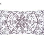 DEL7ALD18-117 Jastučnice Sarina, 2 kom., bordo/krem, 40 x 80 cm