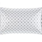 DEL7ALD37-111 Jastučnice Cecilia, 2 kom., bijela/siva, 40 x 80 cm