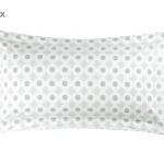 DEL7ALD37-117 Jastučnice Cecilia, 2 kom., bijela/zelena, 40 x 80 cm