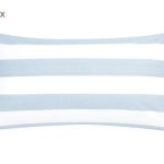DEL7ALD31-105 Pamučne jastučnice, 2/1, bijela/sv.plava, 40 x 80 cm