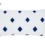 DEO8MIS02-105 Pamučne jastučnice Nele, 2/1, t.plava/bijela, 40 x 80 cm