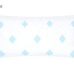 DEL8MIS02-110 Pamučne jastučnice Nele, 2/1, s. plava/bijela, 40 x 80 cm