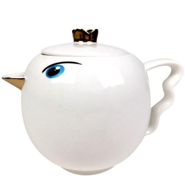 PYL-32917 WHITE - TWEETEA porculanski čajnik, 1.1 l, bijeli