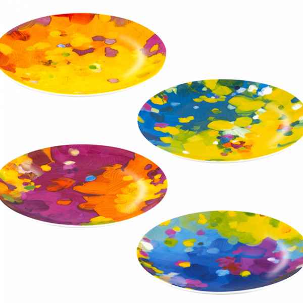 PYL-36926 - ART DE VIVRE ART DE VIVRE porculanski desertni tanjuri 20 cm, set 4/1