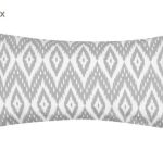 DEL6ALD27-105 Pamučne jastučnice Yuna, siva/krem, 2 kom., 40 x 80 cm