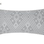 DEL7ALD21-105 Pamučne jastučnice Leya, 2 kom., siva, 40 x 80 cm