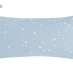 DEL7ALD42-111 Jastučnice Elea, 2 kom., sv. plava/bijela, 40 x 80 cm