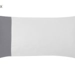 DEL7PAR04-117 Pamučne jastučnice Jilian, 2 kom., sv. siva/t. siva, 40 x 80 cm