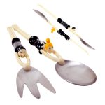 PYL-SALADEG BW - QUELLE SALADE! set za salatu, crni, 2/1