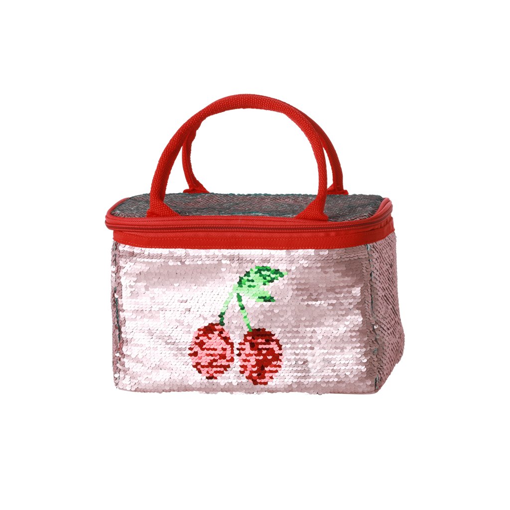 064343 RICE- BGCOO-SEQ Torba za hlađenje 16x13,5x24,5 cm, sv. pink, Cherry Print - Slika 1
