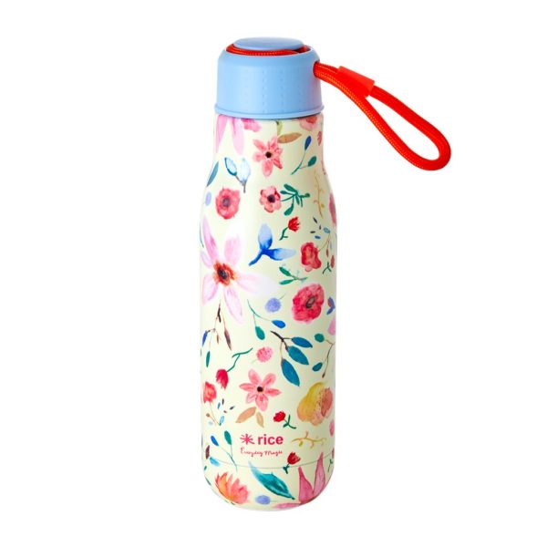 RICE- STBOT-SELFL Inox termosica 500 ml, krem, Selmas Flower Print 