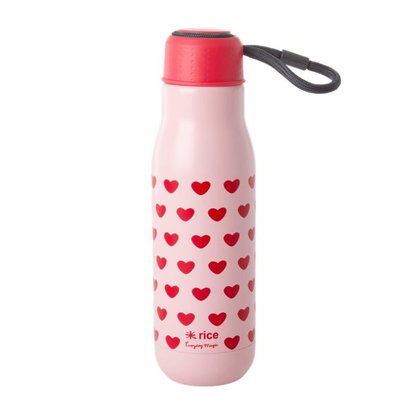 RICE- STBOT-SWHE Inox termosica 500 ml, sv. roza, Sweet Hearts Print 