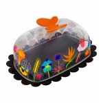 PYL-23779 JAR - BUTTER FLY posuda za putar, 17,7 x 12,4 x 7 cm, Jardin fleuri