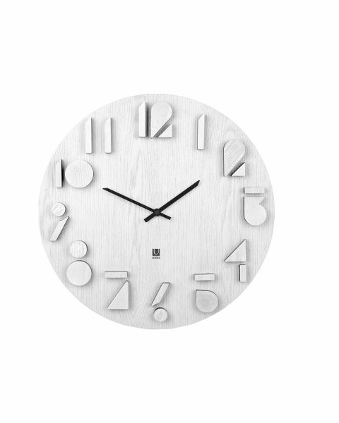 UMBRA-118080-660 SHADOW ZIDNI SAT DRVENI BIJELI