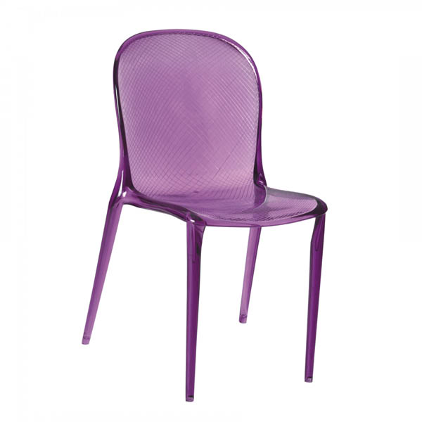 Kartell-Thalya Thalya, chair, transparent, violet - Slika 1