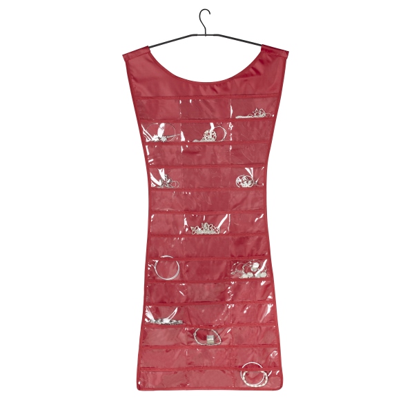 LBD_Red_Front_Propped-600x600 UMBRA-299035-505 LITTLE RED DRESS VISEĆI STALAK ZA NAKIT CRVENI - Slika 1