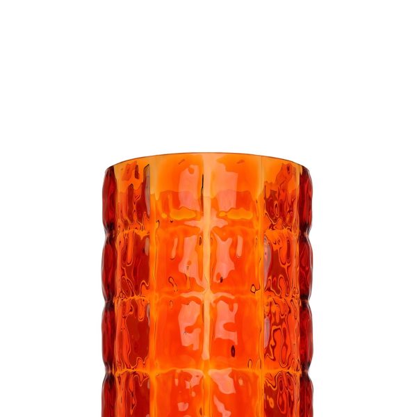 Matelasse, container-vase, orange