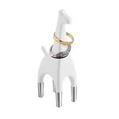 thPNSHMRL9 UMBRA-299113-153 ANIGRAM DRŽAČ ZA PRSTENE ŽIRAFA KROM/BIJELO - Slika 1
