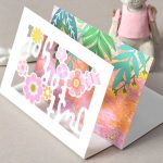 HSH-"COLOR GREETINGS" čestitka, 12,5 x 8,8 cm, sort. - Slika 4