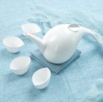 HSH-"NUALA" porculanski set za čaj, šalica 80 ml, čajnik 850 ml, set 5/1 - Slika 2