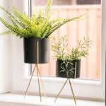 DEQ19PRE57963-134289 Metalne posude za cvijeće Pedestal, set 2/1 - Slika 2