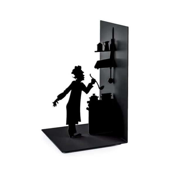 BALVI-26532 Držač za knjige Le Chef, 17x10x10 cm, crni