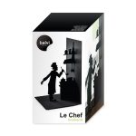 BALVI-26532 Držač za knjige Le Chef, 17x10x10 cm, crni - Slika 3