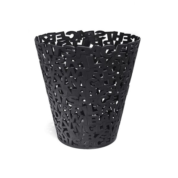 BALVI-26884 Koš za smeće Letters, 30x28,5x28,5 cm, crni