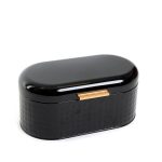 HOMLA-207686 HASSEL kutija za kruh, 34x18x16 cm, crna - Slika 3