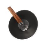 HOMLA-202645 MOOKA zdjela za salatu s hvataljkama, 24 cm, crna, set 3/1 - Slika 3