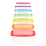 HOMLA-162625 ADDA plastične posude s poklopcem, 28x21 cm (najveća posuda), set 7/1