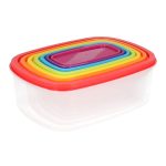 HOMLA-162625 ADDA plastične posude s poklopcem, 28x21 cm (najveća posuda), set 7/1 - Slika 2